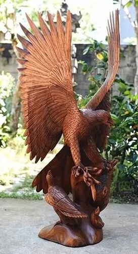  Деревянная фигурка ручной работы "Орла" AB2192  купить в интернет магазине Мебель из массива. Звоните +7 495 961-63-63 Мебель Индонезии